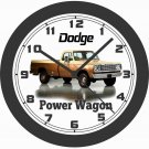 1977 DODGE POWER WAGON WALL CLOCK-NEW!-FREE USA SHIP