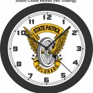 Colorado Highway State Patrol Logo Wall Clock-Free US Ship, Police, Sheriff