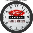 Ford Tractors Sales & Service Wall Clock-Your Choice Red or Blue-John Deere