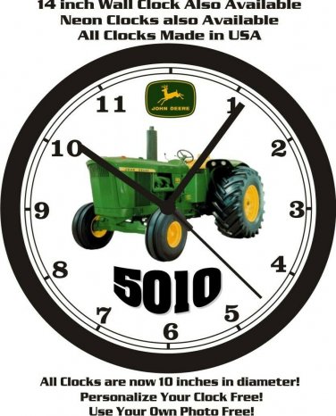 JOHN DEERE 5010 TRACTOR WALL CLOCK-FREE USA SHIP