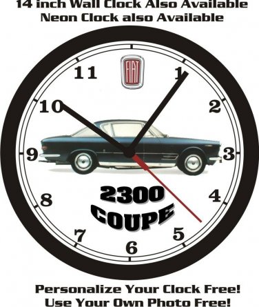 1966 FIAT 2300 COUPE WALL CLOCK-FREE USA SHIP!