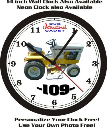 INTERNATIONAL CUB CADET 109 WALL CLOCK-FREE USA SHIP!