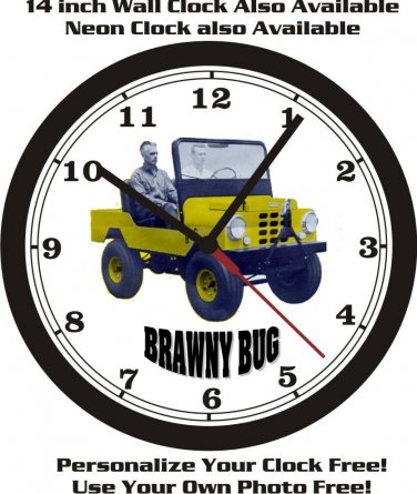 CROFTON BRAWNY BUG WALL CLOCK-FREE USA SHIP!