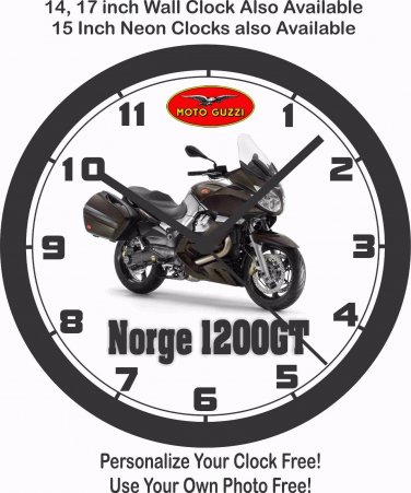 2016 MOTO GUZZI NORGE 1200GT MOTORCYCLE WALL CLOCK-FREE USA SHIP