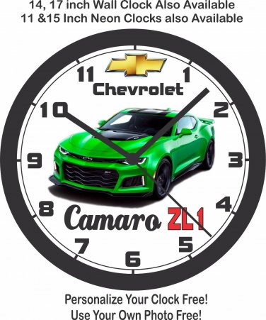 2017 CHEVROLET CAMARO ZL1 WALL CLOCK-FREE USA SHIP-Choose 1 of 4