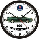 SAAB 900 CONVERTIBLE WALL CLOCK-FREE USA SHIP!