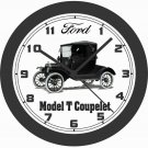 FORD MODEL T COUPELET WALL CLOCK-FREE USA SHIP