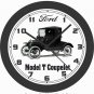 FORD MODEL T COUPELET WALL CLOCK-FREE USA SHIP