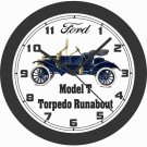 FORD MODEL T TORPEDO RUNABOUT WALL CLOCK-FREE USA SHIP