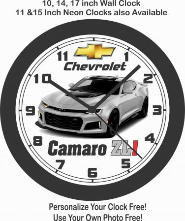 2017 CHEVROLET CAMARO ZL1 WALL CLOCK-FREE USA SHIP!