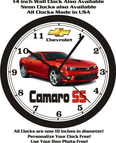 2014-2015 CHEVROLET CAMARO SS WALL CLOCK-FREE USA SHIP-Choose 1 of 2