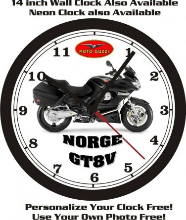 2013 MOTO GUZZI NORGE GT8V WALL CLOCK-FREE USA SHIP!