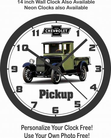 1928 CHEVROLET PICKUP TRUCK WALL CLOCK-FREE USA SHIP!