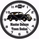 1940 CHEVROLET MASTER DELUXE TOWN SEDAN WALL CLOCK-FREE USA SHIP