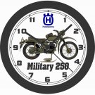 1968 HUSQVARNA MILITARY 250 MOTORCYCLE WALL CLOCK-FREE USA SHIP