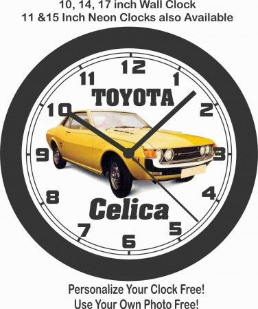 1975 TOYOTA CELICA WALL CLOCK-FREE USA SHIP!