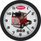 Peterbilt 262 Semi-Truck Wall Clock-Add Your Business Name Free!