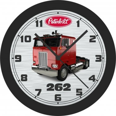 Peterbilt 262 Semi-Truck Wall Clock-Add Your Business Name Free!
