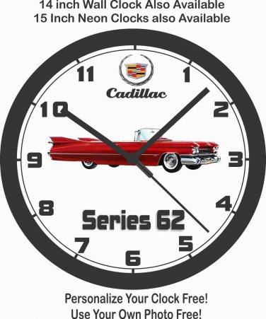 1959 CADILLAC SERIES 62 WALL CLOCK-Free USA Ship