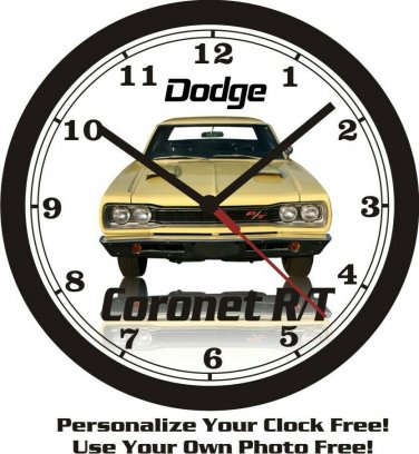 1969 DODGE CORONET R/T 426 HEMI WALL CLOCK-FREE USA SHIP!