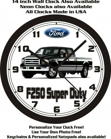 2007 FORD F250 SUPER DUTY PICKUP TRUCK WALL CLOCK-FREE USA SHIP!