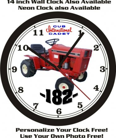 CUB CADET INTERNATIONAL 182 WALL CLOCK-FREE USA SHIP-John Deere