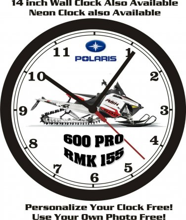 2012 POLARIS 600 PRO RMK 155 SNOWMOBILE WALL CLOCK-FREE USA SHIP!
