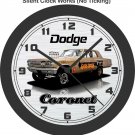 1965 Dodge Coronet "Gold Rush" Race Car Wall Clock-Free USA Ship