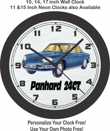 1963 Panhard 24 CT Classic Car Wall Clock-Free US Ship, Triumph, BMW