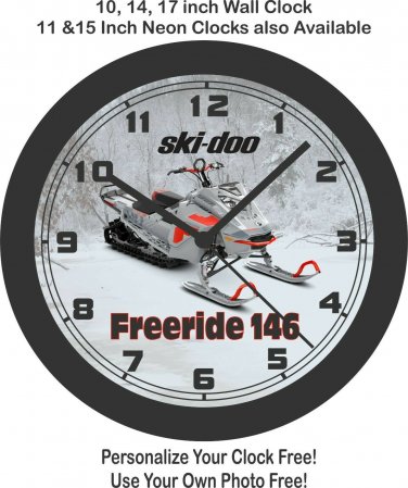 2020 Ski-Doo Freeride 146 Snowmobile Wall Clock-Free US Ship-Polaris, Can-Am