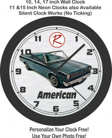 1965 Rambler American Wall Clock-Free US Ship, Ford, Chevrolet, AMC