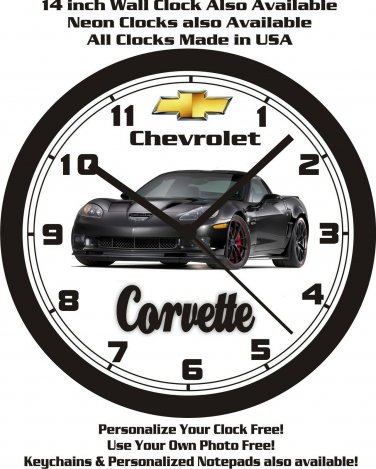 2012 CHEVROLET CORVETTE CENTENNIAL EDITION WALL CLOCK-FREE USA SHIP!