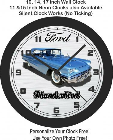 1960 Ford Thunderbird Wall Clock-Free US Ship, Choose 1 of 2