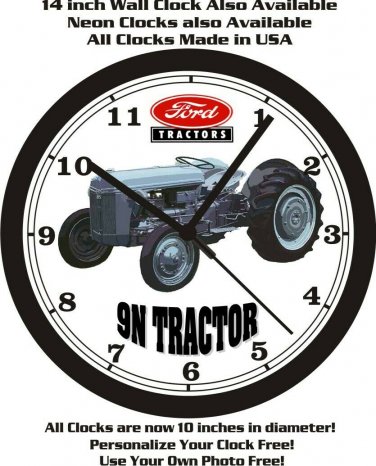 FORD 9N TRACTOR WALL CLOCK-FREE USA SHIP
