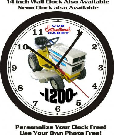 CUB CADET 1200 LAWN TRACTOR WALL CLOCK-FREE USA SHIP!