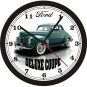 1940 FORD DELUXE COUPE WALL CLOCK-FREE USA SHIP!-Chevrolet, Dodge, Pontiac