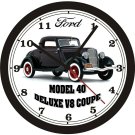 1933 FORD MODEL 40 DELUXE V8 COUPE WALL CLOCK-FREE USA SHIP!