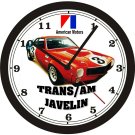 1970 AMERICAN MOTORS TRANS-AM JAVELIN WALL CLOCK-FREE USA SHIP-AMC-Ford