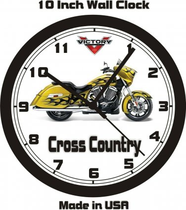 2014 VICTORY CROSS COUNTRY WALL CLOCK-FREE US SHIPPING