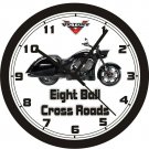2014 VICTORY EIGHT BALL CROSS COUNTRY WALL CLOCK-FREE US SHIPPING