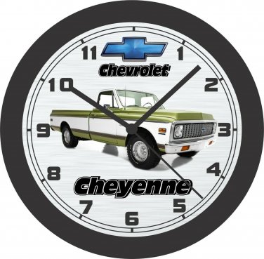 1972 Chevrolet Cheyenne (Green) Pickup Wall Clock-Free US Ship-F100, GMC, F150