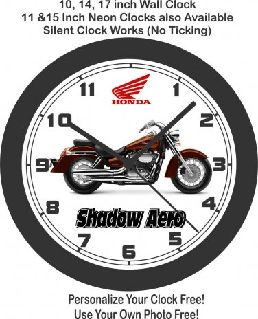2020 Honda Shadow Aero Motorcycle Wall Clock-Free US Ship