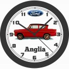 1960 FORD ANGLIA WALL CLOCK-TRIUMPH, BMW, MERCEDES BENZ