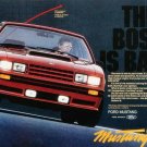 1982 Ford Mustang GT "The Boss Is Back" Advertisement Print-Free US Ship-Chevy
