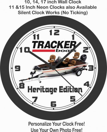 TRACKER BOATS 40TH ANNIVERSARY HERITAGE EDITION WALL CLOCK-FREE USA SHIP!