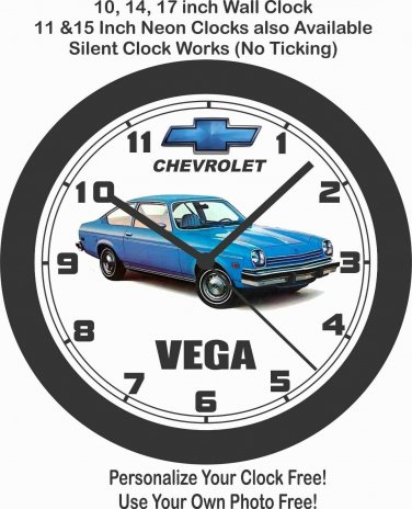 1977 CHEVROLET VEGA WALL CLOCK-FREE USA SHIP