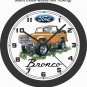 FORD BRONCO WALL CLOCK-NEW!-FREE USA SHIP