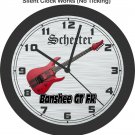 Schecter Banshee GT FR Guitar Wall Clock-Free US Ship-Fender, Gibson