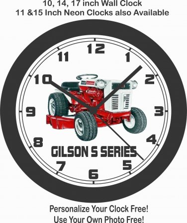 GILSON S SERIES RIDING MOWER WALL CLOCK-FREE USA SHIP, CUB CADET, CRAFTSMAN