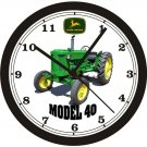 JOHN DEERE MODEL 40 TRACTOR WALL CLOCK-FREE USA SHIP